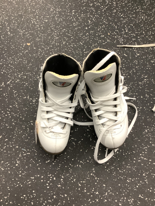 Vist Large View of Product Image Which is Used Riedell 15W Girls Figure Skate White Youth 13.0