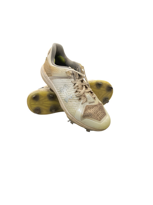 Vist Large View of Product Image Which is Used Under Armour CHARGED BB/SB Cleats White Senior 9.5