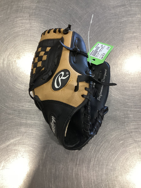 Vist Large View of Product Image Which is Used Rawlings PLAYERS SERIES BB/SB Glove RH Throw Black 10"