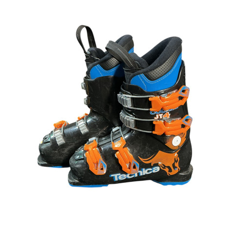 Vist Large View of Product Image Which is Used Tecnica JT4 Boys DH Ski Boot Black 215 MP - J03
