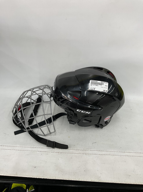 Vist Large View of Product Image Which is Used CCM 50 SMALL Helmet Cage Combo Black SM