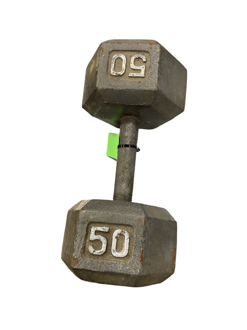 Vist Large View of Product Image Which is Used Hex Dumbbell (Each) 50 lb