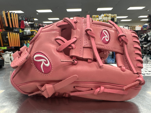Vist Large View of Product Image Which is Used Rawlings GGEFP120IP GOLD GLOVE ELITE BB/SB Glove RH Throw Pink 12"