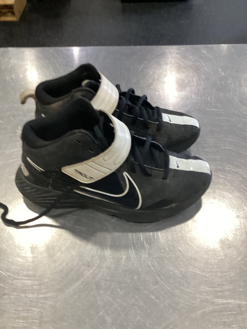 Vist Large View of Product Image Which is Used Nike TROUT TURF SHOES SZ 5 BB/SB Cleats Black Senior 5
