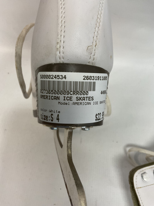 Vist Large View of Product Image Which is Used AMERICAN ICE SKATES WomensFigure Skate White Senior 4