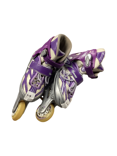 Vist Large View of Product Image Which is Used Chicago ABEC-3 Junior Rec Fitness Skates Purple Adjustable