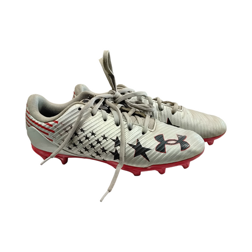 Vist Large View of Product Image Which is Used Under Armour FREEDOM Jr FB Cleats Grey Junior 04.5