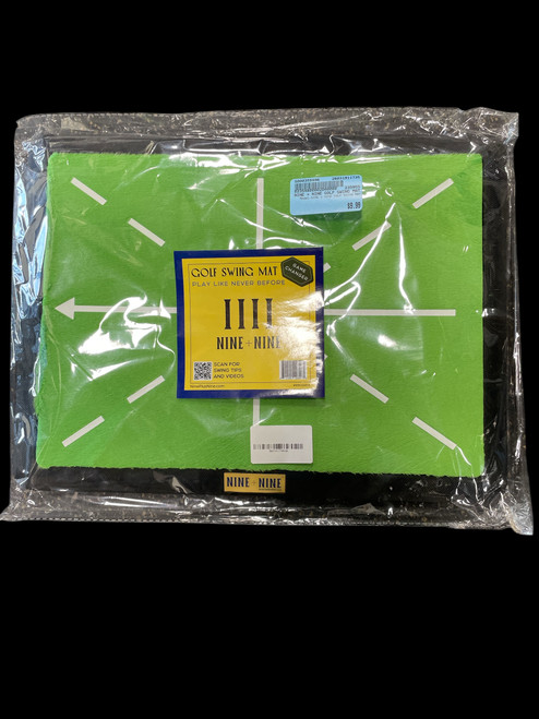 Vist Large View of Product Image Which is Used NINE + NINE GOLF SWING MAT Swing Aid