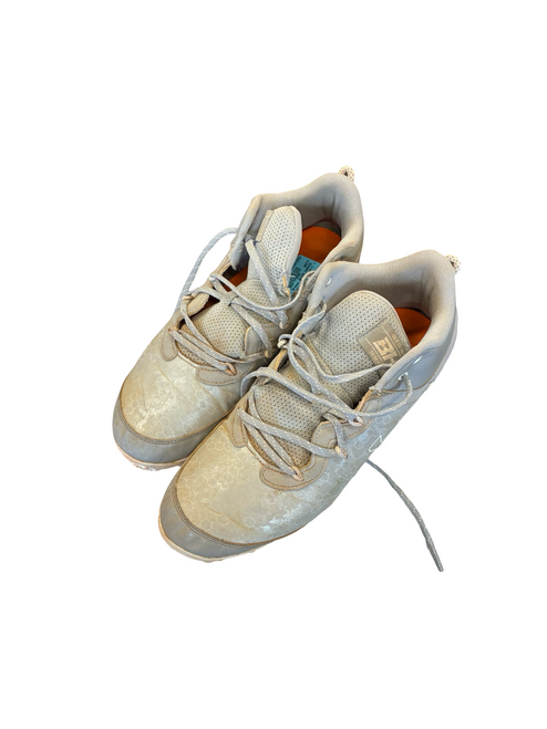Vist Large View of Product Image Which is Used Under Armour BRYCE HARPER 10 BB/SB Cleats Grey Senior 10