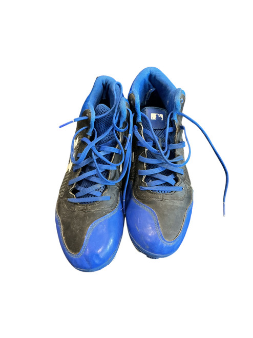 Vist Large View of Product Image Which is Used Under Armour BASEBALL CLEAT BB/SB Cleats Navy Blue Junior 05.5