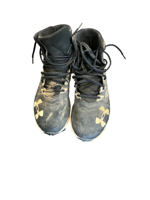 Vist Large View of Product Image Which is Used Under Armour BASEBALL CLEAT BB/SB Cleats Black Senior 7.5