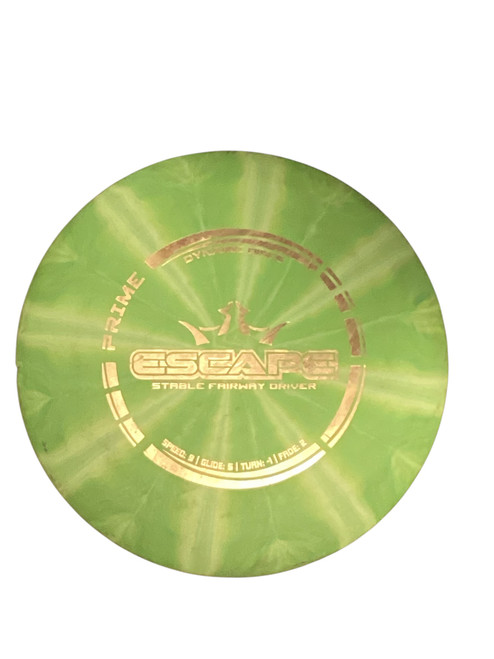 Vist Large View of Product Image Which is Used Dynamic Discs ESCAPE PRIME Disc Golf Driver Green