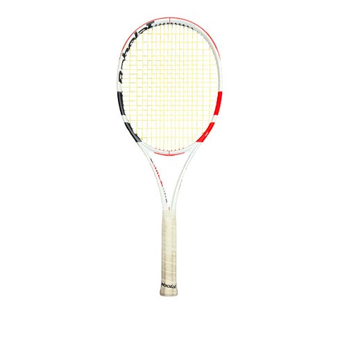 Vist Large View of Product Image Which is Used Babolat PURE STRIKE Adult Tennis Racquet White Unknown