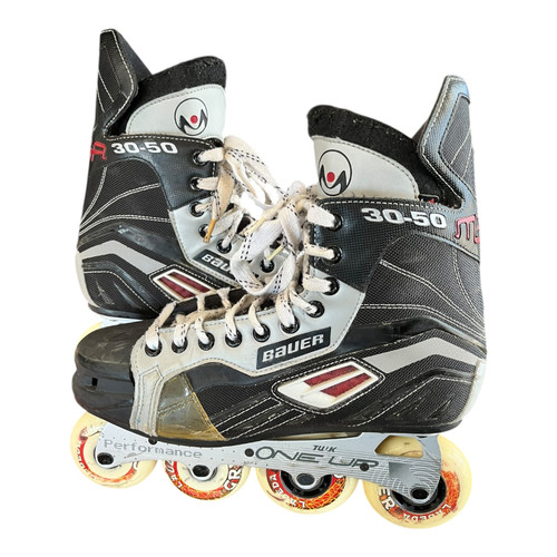 Vist Large View of Product Image Which is Used Bauer MEGA 30-50 Senior Aggressive Skates Black Senior 9