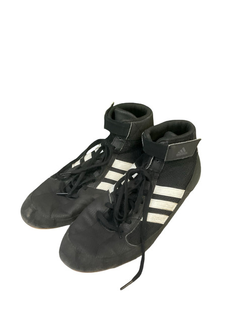 Vist Large View of Product Image Which is Used Adidas Wrestling Shoes Black Senior 12