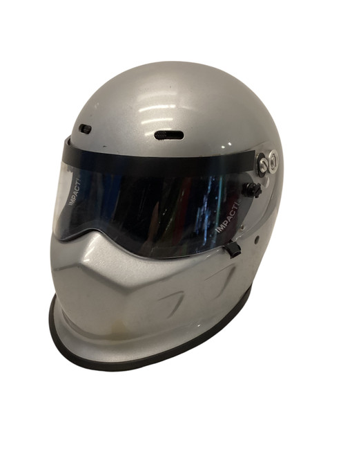 Vist Large View of Product Image Which is Used CHAMP Adult Helmet Silver LG