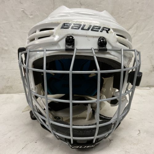Vist Large View of Product Image Which is Used Bauer PRODIGY Helmet Cage Combo White One Size
