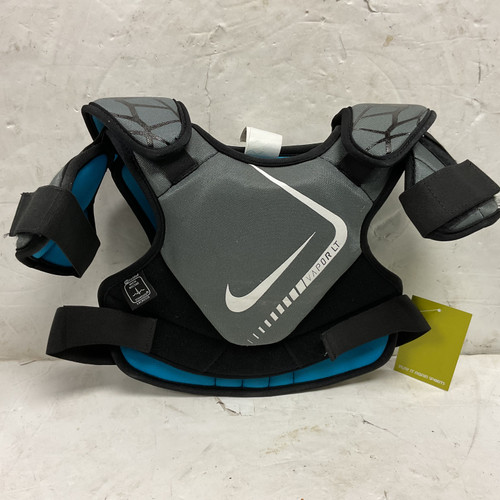 Vist Large View of Product Image Which is Used Nike VAPOR LT Lacrosse Shoulder Pads Grey SM