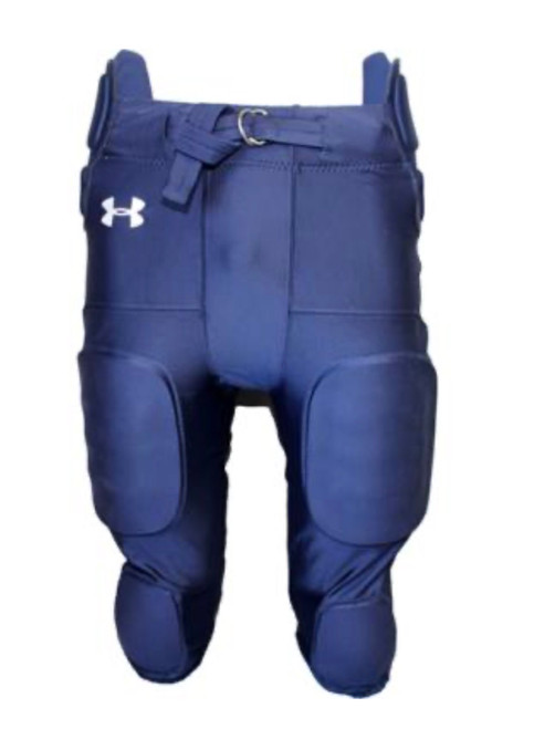Vist Large View of Product Image Which is Used Under Armour YOUTH INTEGRATED FOOTBALL PANT Youth FB Integrated Pants Navy Blue XL
