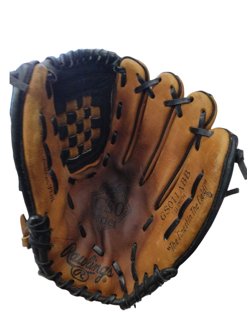 Vist Large View of Product Image Which is Used Rawlings GS011ABB GSO BB/SB Glove RH Throw Brown 11"