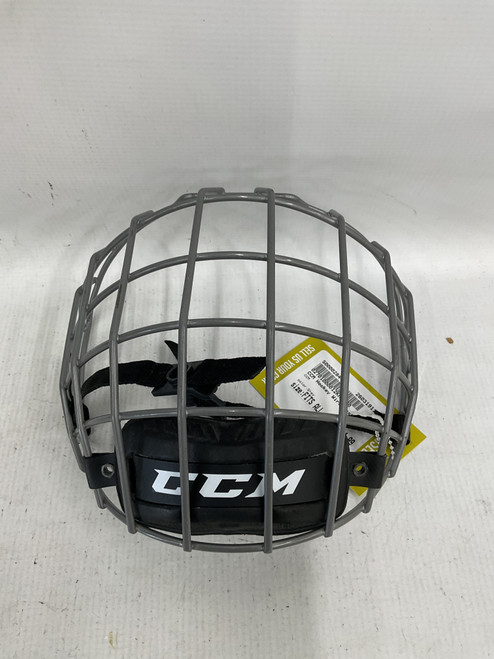 Vist Large View of Product Image Which is Used CCM Hockey Wire Mask Grey Fits all