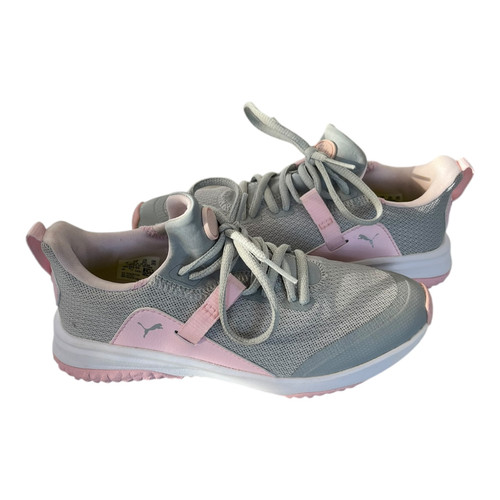 Vist Large View of Product Image Which is Used Puma Jr Golf Shoes Grey Junior 02