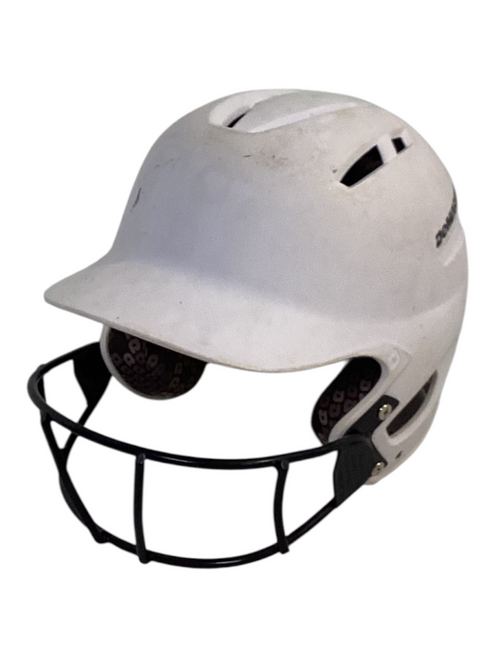 Vist Large View of Product Image Which is Used Demarini HELMET Batting Helmet w/Mask White MD