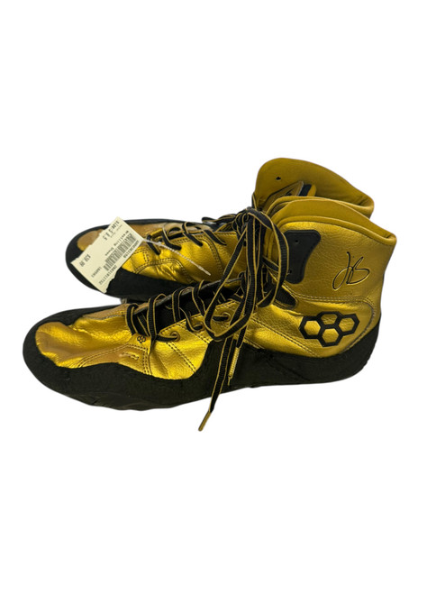 Vist Large View of Product Image Which is Used Wrestling Shoes Gold Senior 8.5