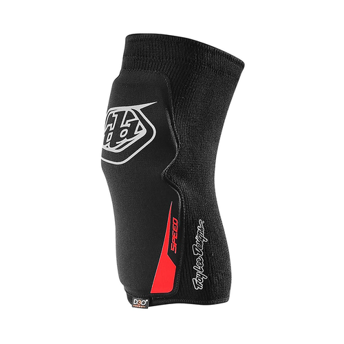 Vist Large View of Product Image Which is New Troy Lee Designs Speed Mountain Biking Knee Sleeve Black- Youth LG