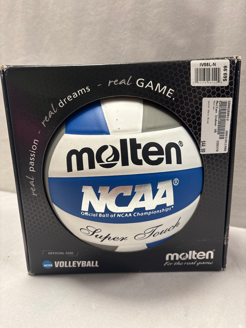 Vist Large View of Product Image Which is Molten NCAA Soft Touch Indoor VB Navy Blue