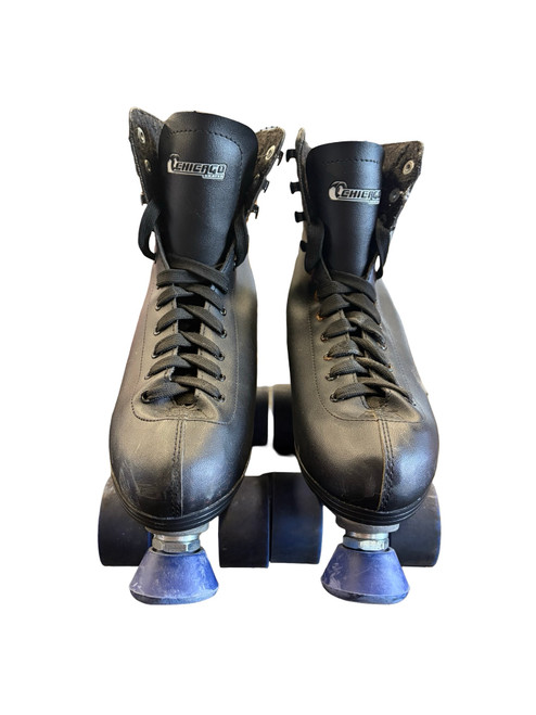 Vist Large View of Product Image Which is Used Chicago Quad Roller Skate Black Senior 8