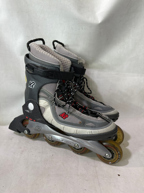 Vist Large View of Product Image Which is Used K2 ISO GRID SZ 10 SR Senior Rec Fitness Skates Grey Senior 10