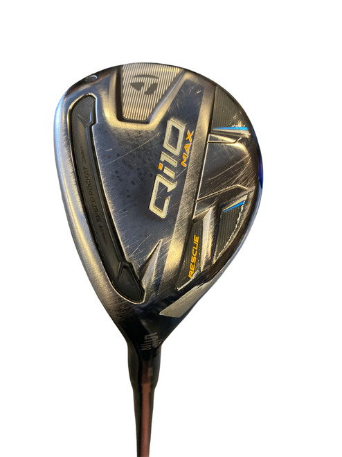 Vist Large View of Product Image Which is Used Taylormade QI10 MAX RESCUE Mens Hybrid Club LH 5 Hybrid