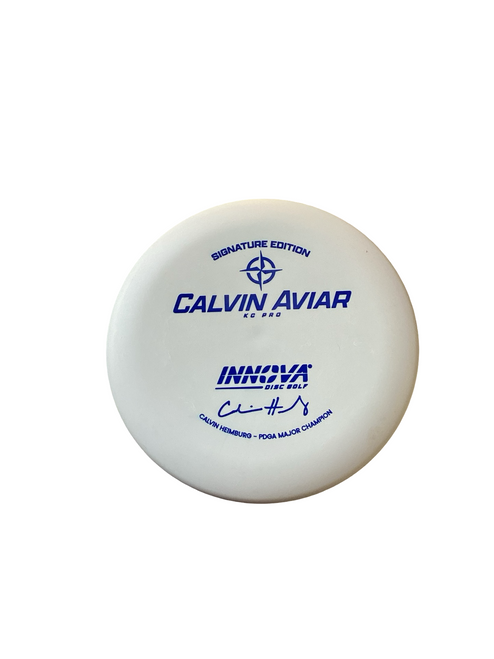 Vist Large View of Product Image Which is Used Innova CALVIN AVIAR Disc Golf Putter White