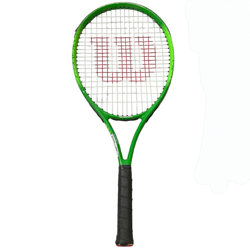 Vist Large View of Product Image Which is Used Wilson BLADE FEEL 25 Junior Tennis Racquet Green 25"