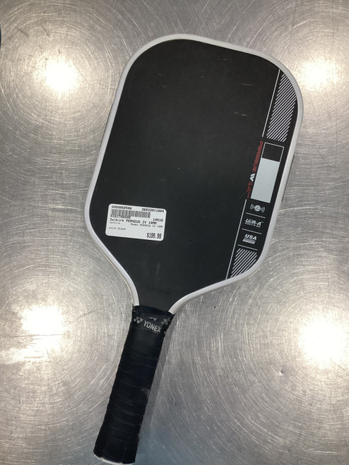 Vist Large View of Product Image Which is Used Selkirk PERSEUS IV 14MM Pickleball Racquet Black