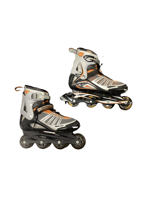 Vist Large View of Product Image Which is Used Rollerblade Senior Rec Fitness Skates Orange Senior 9