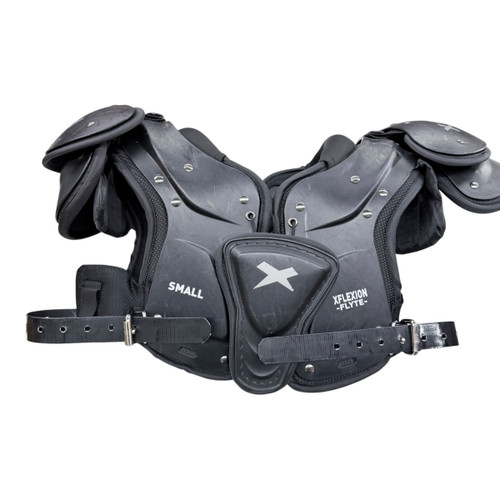 Vist Large View of Product Image Which is Used Xenith XFLEXION FLYTE FB Shoulder Pads Black SM