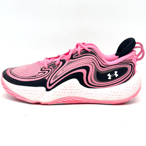 Vist Large View of Product Image Which is Used Under Armour SPAWN 6 Basketball Shoes M Pink Senior 8.5
