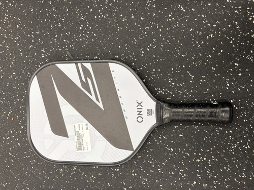 Vist Large View of Product Image Which is Used Onix Z5 GRAPHITE Pickleball Racquet Black