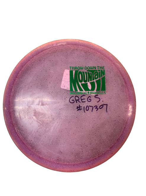 Vist Large View of Product Image Which is Used Disc Golf Warehouse THROW DOWN THE MOUNTAIN Disc Golf Driver Purple