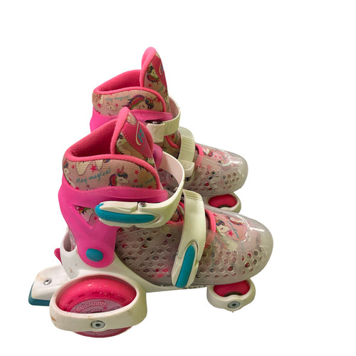 Vist Large View of Product Image Which is Used RollerDerby STAY MAGICAL Junior Roller Quad Skates Pink Adjustable