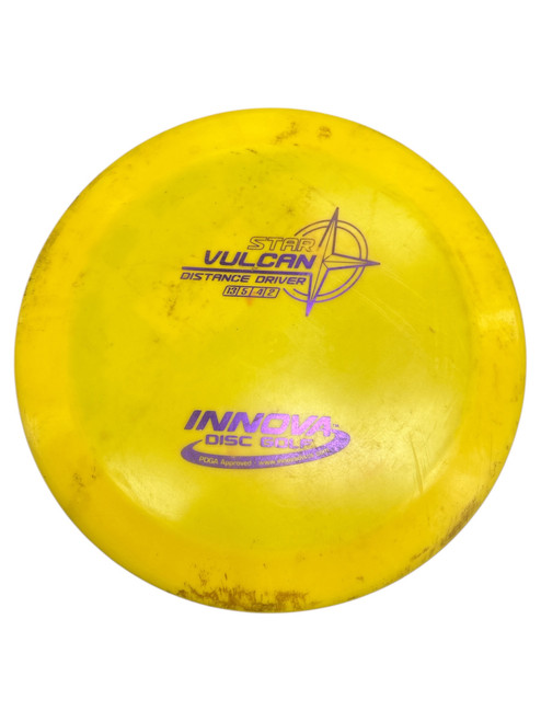 Vist Large View of Product Image Which is Used Innova STAR VULCAN Disc Golf Driver Yellow