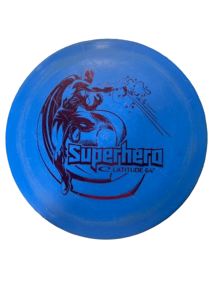 Vist Large View of Product Image Which is Used Latitude 64 SUPERHERO Other Golf Disc Royal Blue