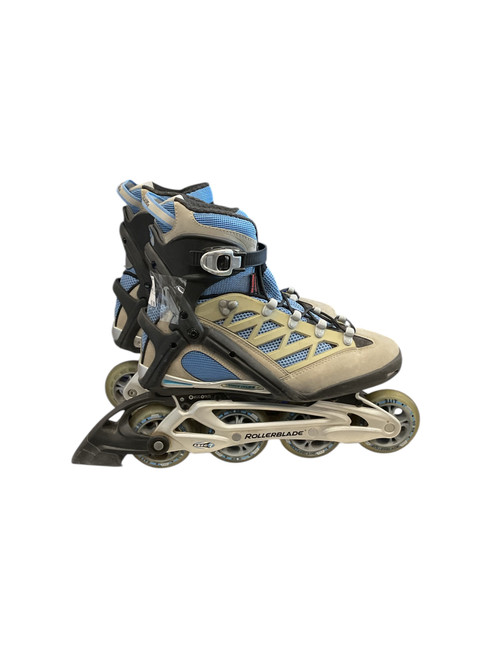 Vist Large View of Product Image Which is Used Rollerblade TRAINING SZ 9 WMNS Senior Rec Fitness Skates Carolina Blue Senior 9