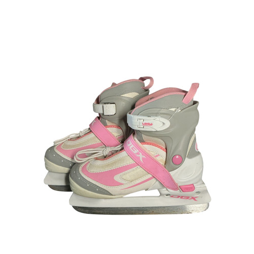 Vist Large View of Product Image Which is Used ADJ 1-4 DBX SKATE Girls Softboot Skate Pink Adjustable