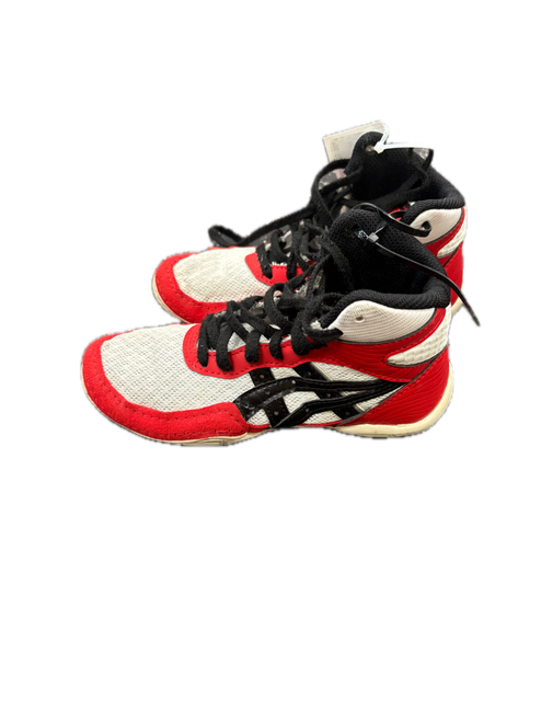 Vist Large View of Product Image Which is Used Asics MATFLEX 7 Wrestling Shoes Red Youth 12.0