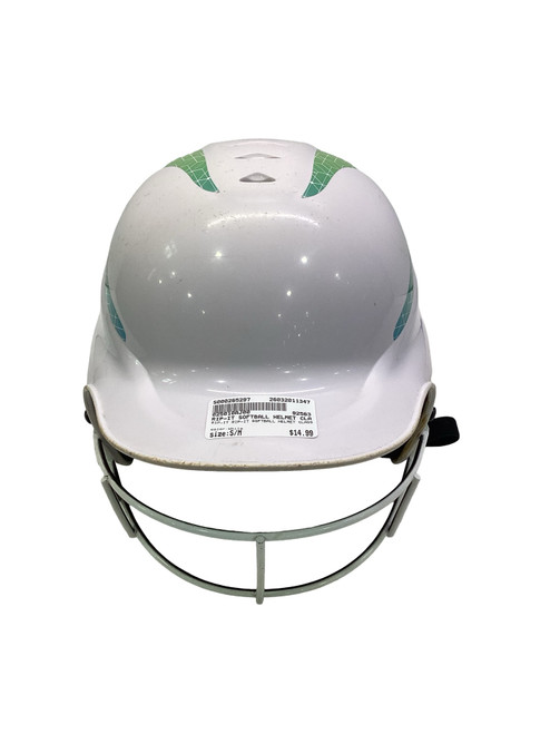 Vist Large View of Product Image Which is Used RIP-IT RIP-IT SOFTBALL HELMET CLASSIC 2 Batting Helmet w/Mask White S/M