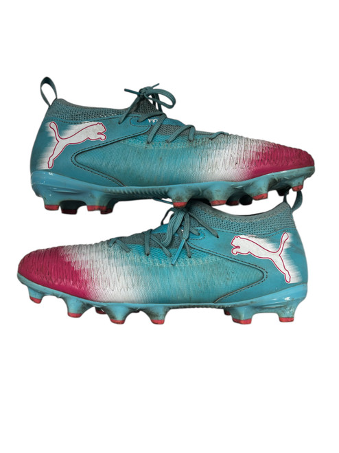 Vist Large View of Product Image Which is Used Puma Soccer Cleats Royal Blue Junior 04.5