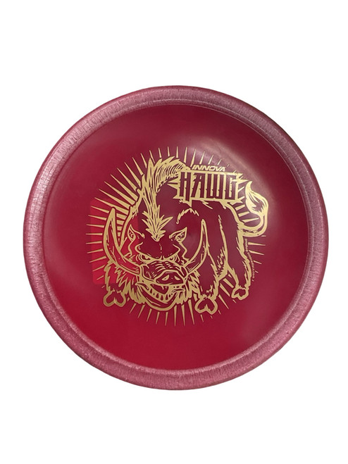 Vist Large View of Product Image Which is Used Innova CHAMPION HAWG Disc Golf Putter Red 170g
